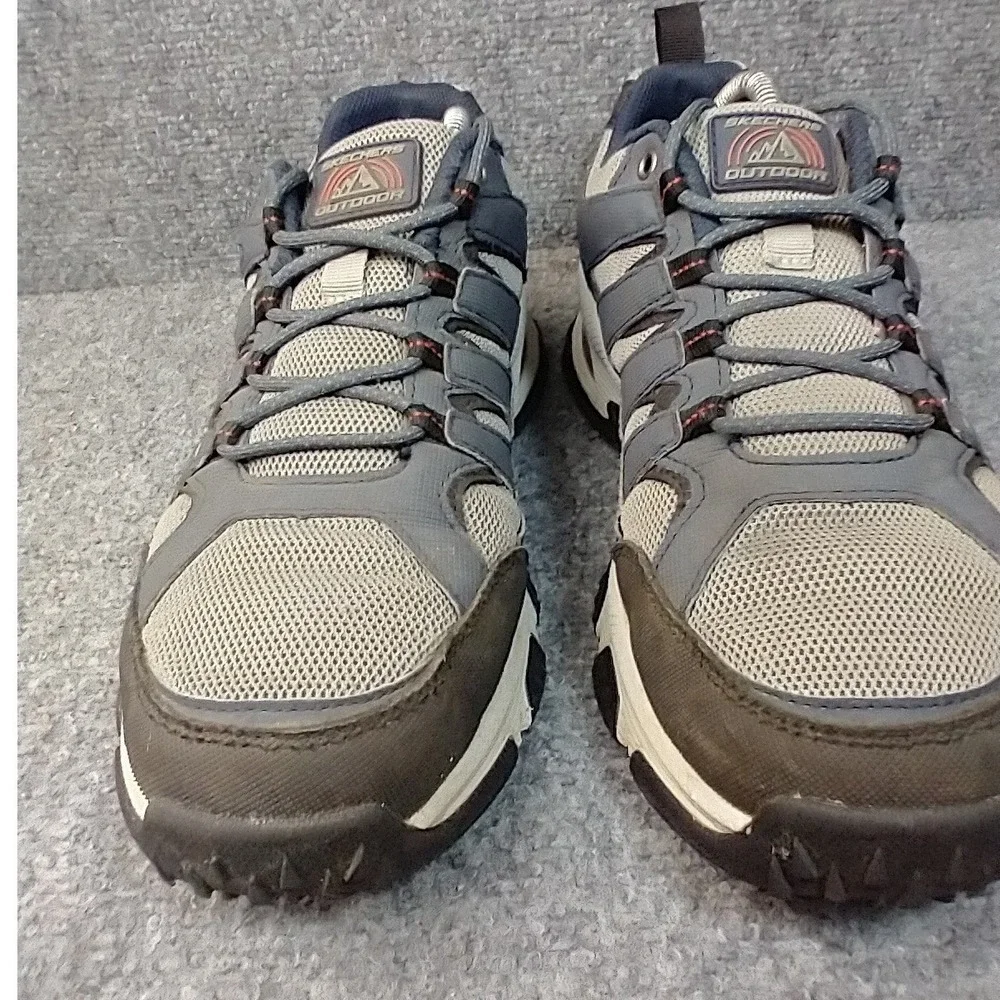 Skechers Skech-Air Envoy Mens 8 Wide Goodyear Athletic Trail Shoes‎ Gray Black